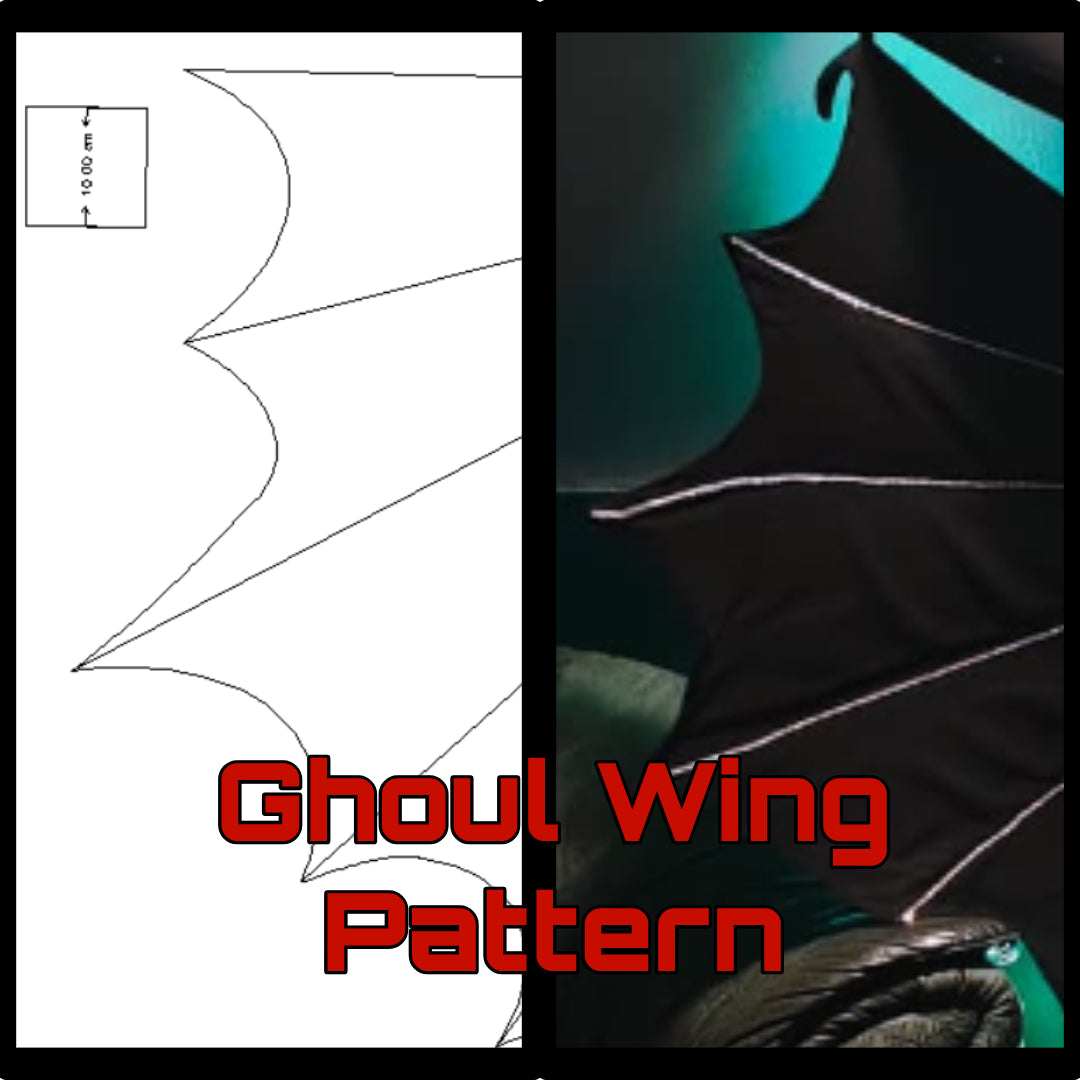 Ghoul Wing Sewing Pattern PDF | Gothic Cosplay Wings by Monstaas Workshop